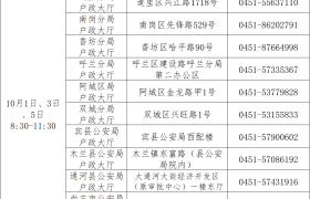 节日我在岗 窗口不打烊 冰城公安国庆“节日窗”上线啦！